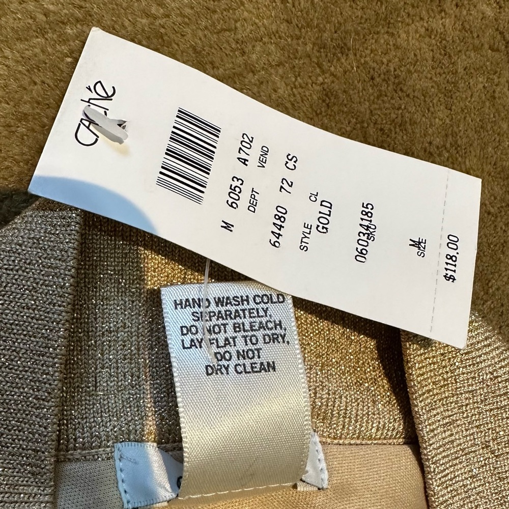 Cache Gold One Shoulder Dress - Picture 3 of 6